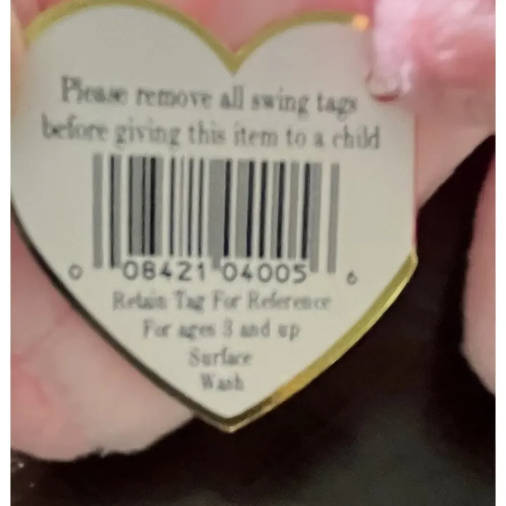Beanie Baby Squealer Pig TY Tag Errors & PVC Pellets 1993 Excellent Condition